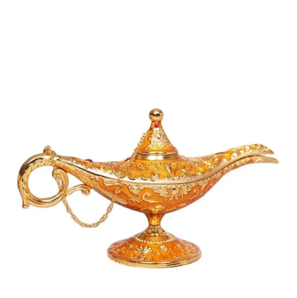 Home Decoration Metal Crafts Gift Antique Wishing Aladdin Lamp