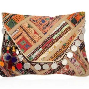 Indian Vintage Banjara Tribal Boho Gypsy Ethnic Clutch Purse Bag