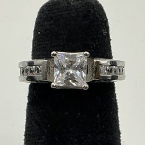 Sterling Silver and Cubic Zirconia Ring