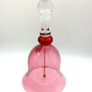 Pilgrim Handblown Cranberry Glass Bell