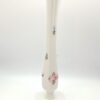 Fluted Porcelain Bud Vase with Floral Transfers