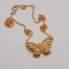 Sarah Coventry Gold-Tone Butterfly Pendant Necklace