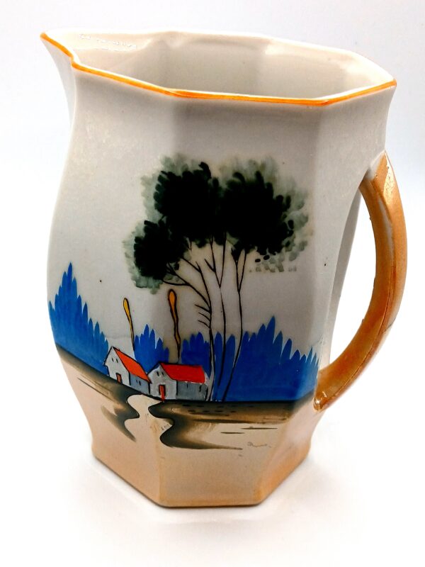 Hand-Painted Art Deco Creamer Pitcher by Trico, Nagoya Japan