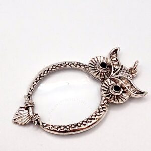 Vintage Owl Magnifying Glass Pendant