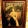 Framed Vintage-Style Coca-Cola Advertisement Print