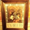 Framed New Orleans Mardi Gras Jazz Print by E. Preston (1987)
