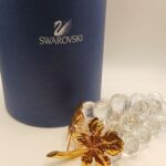 Swarovski Crystal Grapes with Golden Leaves