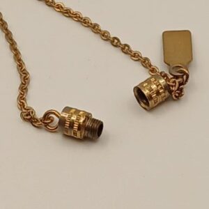 Vintage 1928 Gold Locket Necklace