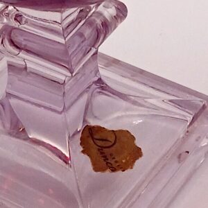 Ruby Red Art Glass Vase with Clear Pedestal Base