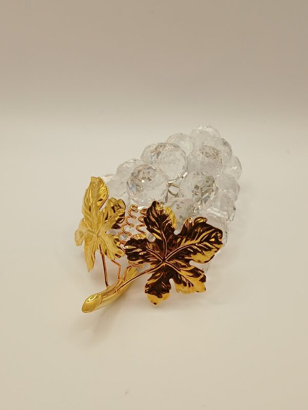 Swarovski Crystal Grapes with Golden Leaves - Image 3