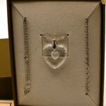 Sarah Courtney Silver Chain with Heart Charm – Original Box