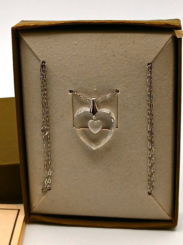 Sarah Courtney Silver Chain with Heart Charm – Original Box - Image 3