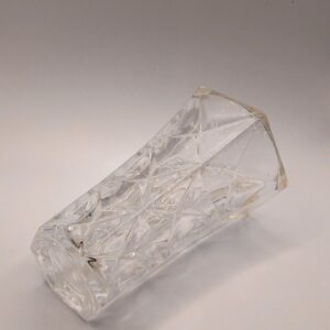 Clear Pressed Glass Vase